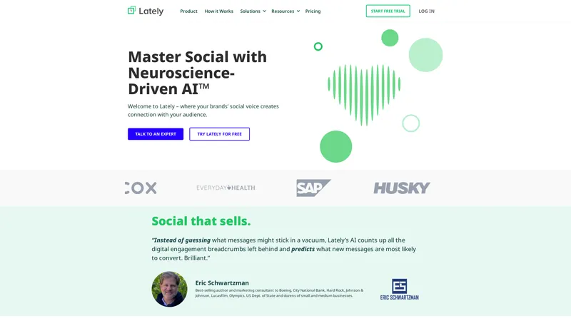 Lately AI Social Marketing Content Platform
